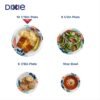 Dixie Large Paper Plates, 10 Inch, 204 Count, 2X Stronger*, Microwave-Safe, Soak-Proof, Cut Resistant, Disposable Plates For Everyday Breakfast, Lunch, & Dinner Meals