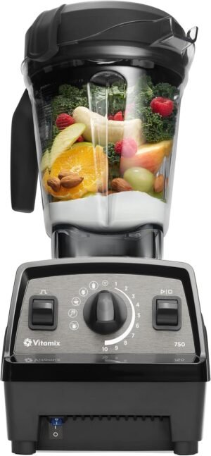 Vitamix Propel Series 750 Blender, Professional Grade Blender, 4 Presets + Self-Cleaning, Smoothie, Frozen Dessert, Soups and Dips, 64-oz Pitcher, Black