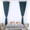 Pinowu [2 Pack] Magnetic Curtain Tiebacks Convenient Drape Tie Backs,Pearl Decorative Rope Holdback Holder for Small, Thin or Sheer Window Drapries (Gray)…