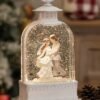 Wedding Gifts Lighted Snow Globe with 6H Timer,Promise Couple Engaged Commemorative Newlywed Remembered Snow Globe for Women/Mother Day