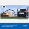 Tapo 2K 3MP Indoor/Outdoor Dual Lens Pan/Tilt Security Camera – 130° Wide-Angle + 6mm Telephoto, 360° Pan, Free Person/Vehicle Detection, SD/Cloud Storage, Works w/Alexa & Google Home – HybridCam Duo