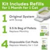Purina Tidy Cats Non Clumping Litter System, Breeze XL All-in-One Odor Control & Easy Clean Multi Cat Box - 18 lb. Box