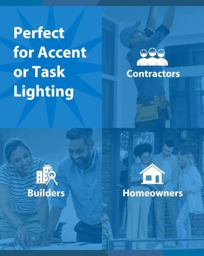 NICOR Lighting 100W Black Double Cylinder Adjustable Security Flood Light (11521)