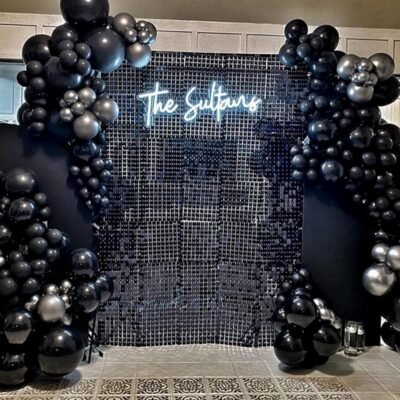 PartyWoo Black Balloons 140 pcs Different Sizes Pack of 18 12 10 5 Inch Matte Black Latex Balloon Arch Kit Garland for Graduation Halloween New Year Anniversary Birthday Party Decorations Black-Y18