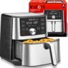 Instant Pot Vortex Plus 4QT Air Fryer, Custom Program Options, 6-in-1 Functions Crisps, Broils, Roasts, Dehydrates, Bakes, Reheats, 100+ In-App Recipes, from the Makers of Instant Pot, Stainless Steel