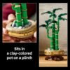 LEGO Botanicals Lucky Bamboo Building Set - Artificial Plant for Indoor Home Décor, Adults Ages 18+ - Fake Plant Decoration for Table, Desk, Office - Gift for Birthdays - 10344