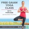 Gaiam Yoga Mat - Premium 6mm Print Extra Thick Non Slip Exercise & Fitness Mat for All Types of Yoga, Pilates & Floor Workouts (68"L x 24"W x 6mm Thick)