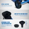 Mini Hydraulic Jack 2.5 Ton (5500lbs)/Floor Jack with Heightening Gasket,Lifting Range 4.13"-17"
