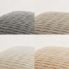 Fancy Homi 4 Packs Neutral Decorative Throw Pillow Covers 18x18 Inch for Living Room Couch Bed Sofa, Rustic Farmhouse Boho Home Decor, Soft Plush Striped Corduroy Square Cushion Case 45x45 cm