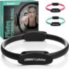 URBNFit Pilates Ring - 12" Magic Circle w/Dual Grip, Foam Pads for Inner Thigh Workout, Toning, Fitness & Pelvic Floor Exercise - Yoga Rings w/Bonus Exercise Guide