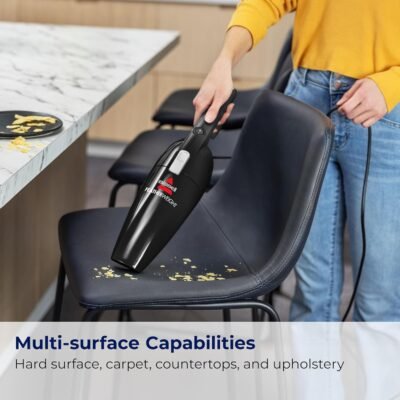 Bissell Featherweight Stick Lightweight Bagless Vacuum with Crevice Tool, 2033M, Black