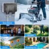 Double Outdoor Outlet with Cover Waterproof Outdside Plug Socket IP66 Weatherproof Exterior Wall Electrical Box with Switch Indicator Light Screwdriver 2-Gang Power Outlet for Wet Garden Swimming Pool