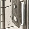 Amerock | Cabinet Hinge | 3/4 inch (19 mm) Door Thickness Hinge | Satin Nickel | 1 Pack | Non Self-Closing Hinge | Partial Wrap Hinge | Cabinet Door Hinge