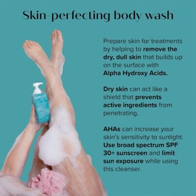 81EyO9qeGL._SL1500_.jpg Medix 5.5 Glycolic Acid + Lactic Acid Exfoliating Body Wash Gel | KP Bump Eraser | AHA Exfoliant Skin Care Body Cleanser | Keratosis Pilaris & Acne | Anti Aging AHA Foaming Body & Face Wash, 2-Pack