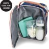 Cool Coolers by Fit & Fresh 4 Pack Slim Ice Packs, Quick Freeze Space Saving Reusable Ice Packs for Lunch Boxes or Coolers, Multi Colored