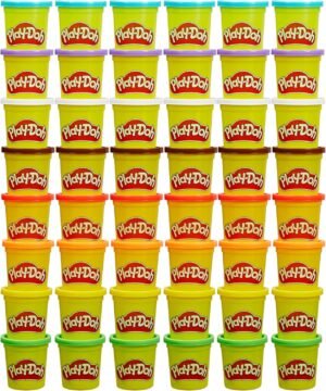 Play-Doh Bulk Pack of 48 Cans, 6 Sets of 8 Modeling Compound Colors, 3oz, Back to School Gifts & Prizes for Students & Classroom, Preschool Toys for Kids, Ages 2+ (Amazon Exclusive)