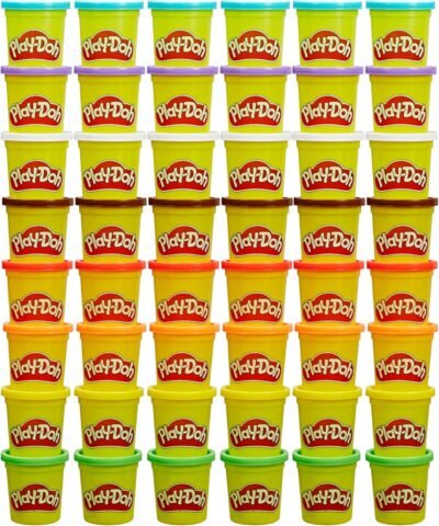 81HQc6QOV-L._AC_SL1500_.jpg Play-Doh Bulk Pack of 48 Cans, 6 Sets of 8 Modeling Compound Colors, 3oz, Back to School Gifts & Prizes for Students & Classroom, Preschool Toys for Kids, Ages 2+ (Amazon Exclusive)