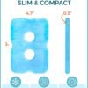 81HSiRUM-GL._AC_SL1500_.jpg Healthy Packers Ice Packs for Lunch Boxes & Coolers - Freezer Packs - Original Cool Pack | Cooler Accessories for Beach, Camping & Fishing | Slim & Long-Lasting Reusable Ice Pack for Cooler