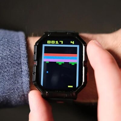 Atari 2600, Retro Gaming Smartwatch with Selective Tech, All Day Fitness Tracker, Built-in Centipede™, Pong™, Missile Command™, Super Breakout™