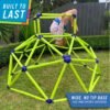 Eezy Peezy Monkey Bars Climbing Dome - Sturdy & Portable Jungle Gym for Kids, Backyard Playset for Toddlers, Active Outdoor Fun for Kids Ages 3 to 8 Years Old, Lightweight & Easy Assembly, Green/Blue