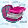 81NSjs7a0uL._AC_SL1500_.jpg Bentgo Chill Kids Leak-Proof Lunch Box - 4-Compartment Bento Box with Built-In Ice Pack, 3.3 Cup Capacity, PFAS & BPA-Free, Microwave & Dishwasher Safe, Ideal Size for Ages 3 to 7 (Fuchsia/Teal)