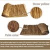 Premium Mexican Style Artificial Palm Thatch Roof Rolls. 5 Lengths, 2 Colors. Waterproof. Easy Install. Ideal for Tiki Bars, Parties, Gardens & Fences (4ft x 16in - Palm Color Thatch)