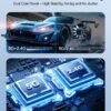 2025 Upgraded Wireless HDMI Transmitter and Receiver 328FT/100M, Plug & Play Portable 5G+2.4G Wireless HDMI Extender Kit for 4K Decode Input 1080P Output, for Audio to Monitor from Laptop/TV Box