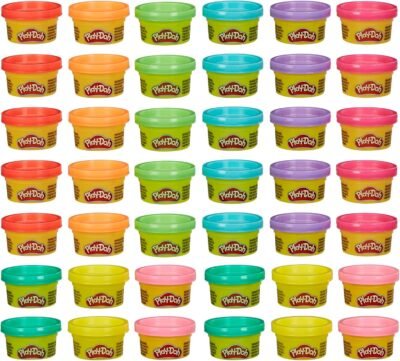 Play Doh Bulk Handout 42-Pack of 1-Ounce Modeling Compound Cans, Back to School Gifts, Prizes, & Party Favors, Kids Arts & Crafts, Preschool Toys, Ages 2+ (Amazon Exclusive)