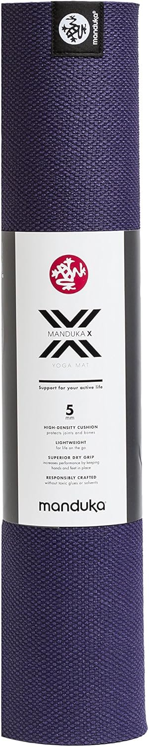 Manduka X Yoga Mat 71" - 5mm | High Performance Fitness Mat | Durable Design | Yoga, Outdoors, Stretching | 71 x 24 inches