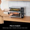 Ninja DCT451 12-in-1 Smart Double Oven with FlexDoor, Thermometer, FlavorSeal, Smart Finish, Rapid Top Convection and Air Fry Bottom , Stainless Steel