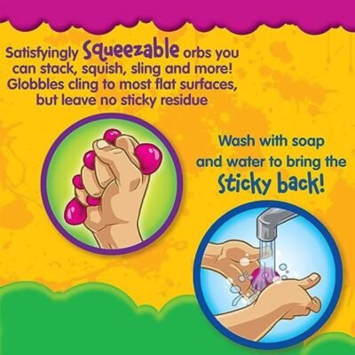 Crayola Globbles Fidget Toy (6ct), Sticky Stress Ball for Adults & Kids, Classroom Fidget Toys, Calming Sensory Toys for Stress Relief, Back to School Gifts