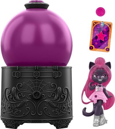 Monster High Potions Crystal Ball Mini Dolls, Surprise 3-inch Character Figures with Water Reveal, Charm and Fortune Card (Characters May Vary)