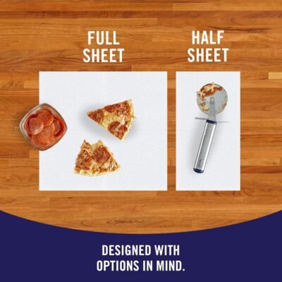 81Z-qnZFBLL._AC_SL1500_.jpg Sparkle Pick-A-Size Paper Towels, 6 Double Rolls = 12 Regular Rolls, Everyday Value Paper Towel With Full And Half Sheets