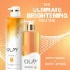 Olay Body Lotion for Women, Brightening with Vitamin C Serum, Visibly Bright & Radiant Skin, 24hr Moisture & Hydration, Fast Absorbing Formula, Vitamin B3 Complex, For All Skin Types, 17 fl oz