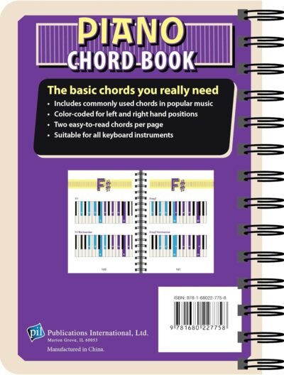 Piano Chord Book: 480 Essential Chords