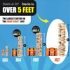 Jenga Giant - Hardwood Blocks - Stacks to Over 5 feet - Officially Licensed - JS7