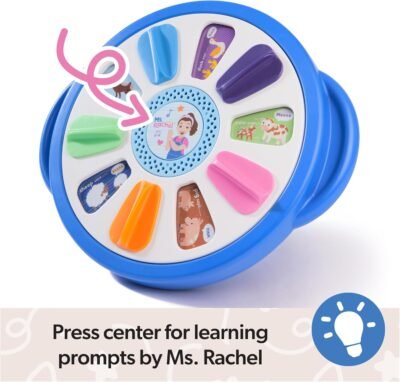 Ms. Rachel Official Spin Along Learning Wheel with 3 Learning Play Modes, Educational Toys & Toddler Toys for Girls & Boys Ages 1-3+