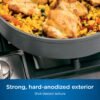 Ninja Cookware, Ninja NeverStick Professional, 16-Piece Pots and Pans Set, Non Stick Frying Pans, Kitchen Essentials, Stock Pot, Sauce Pan, Glass Lids, Saute Pan, All Stovetops, Black, C39900