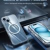 81lBP4rERYL._AC_SL1500_.jpg FNTCASE for iPhone 15 Case: for iPhone 14 | iPhone 13 Case Support Magnetic Charging Military Grade Drop Protection Anti Yellowing | Rugged Shockproof Phone Cover - 6.1 inch (Clear)