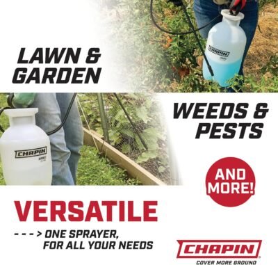 81meNxCtSPL._AC_SL1500_.jpg Chapin 20004 Made in USA 1 -Gallon Lawn and Garden Pump Pressured Sprayer, for Spraying Plants, Garden Watering, Weeds and Pests