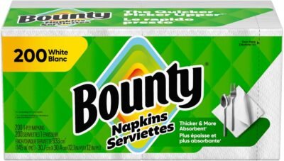 81o1DVPF8ZL._AC_SL1500_.jpg Bounty Quilted Napkins 1-Ply 12 1/10 x 12 White 200/Pack (96595PK)