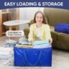 TICONN 6 Pack Extra Large Moving Bags with Zippers & Carrying Handles, Heavy-Duty Storage Tote Moving Boxes for Space Saving