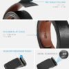 CHAOREN Mens Belt Leather Ratchet Belt - Customizable Fit, Effortless Style (35mm)