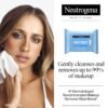 Neutrogena Makeup Remover Wipes, Daily Facial Cleanser Towelettes, Gently Cleanse and Remove Oil & Makeup, Alcohol-Free Makeup Wipes, 2 x 25 ct