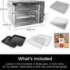 Ninja DCT451 12-in-1 Smart Double Oven with FlexDoor, Thermometer, FlavorSeal, Smart Finish, Rapid Top Convection and Air Fry Bottom , Stainless Steel