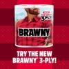 Brawny Tear-A-Square Paper Towels, 12 Double Rolls = 24 Regular Rolls, 3 Sheet Sizes (Quarter, Half, Full), Strength for All Messes, Cleanups, and Meal Prep