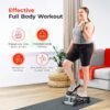 Sunny Health & Fitness Mini Stepper for Exercise at Home, Stair Step Workout Machine with Resistance Band and Over 300lb Weight Capacity, Optional Twist Motion and Free SunnyFit App Connection