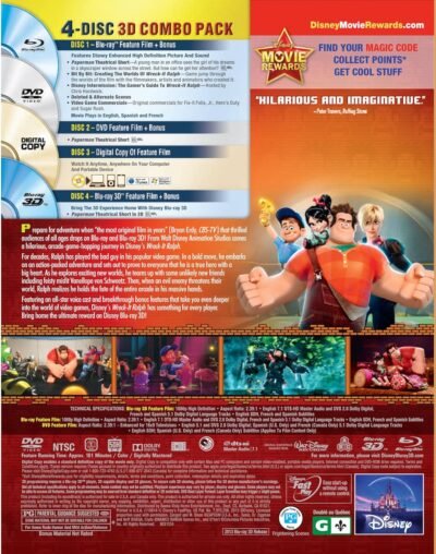 Wreck-It Ralph (Blu-ray 3D/Blu-ray/DVD + Digital Copy)