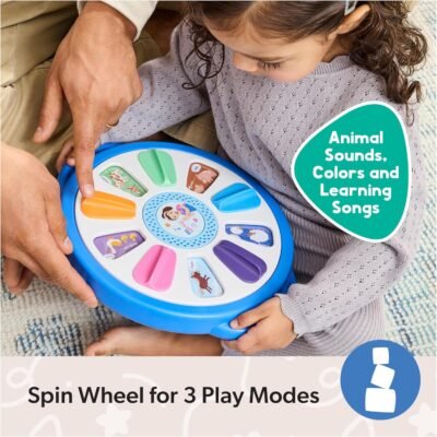 Ms. Rachel Official Spin Along Learning Wheel with 3 Learning Play Modes, Educational Toys & Toddler Toys for Girls & Boys Ages 1-3+