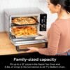 Ninja DCT451 12-in-1 Smart Double Oven with FlexDoor, Thermometer, FlavorSeal, Smart Finish, Rapid Top Convection and Air Fry Bottom , Stainless Steel